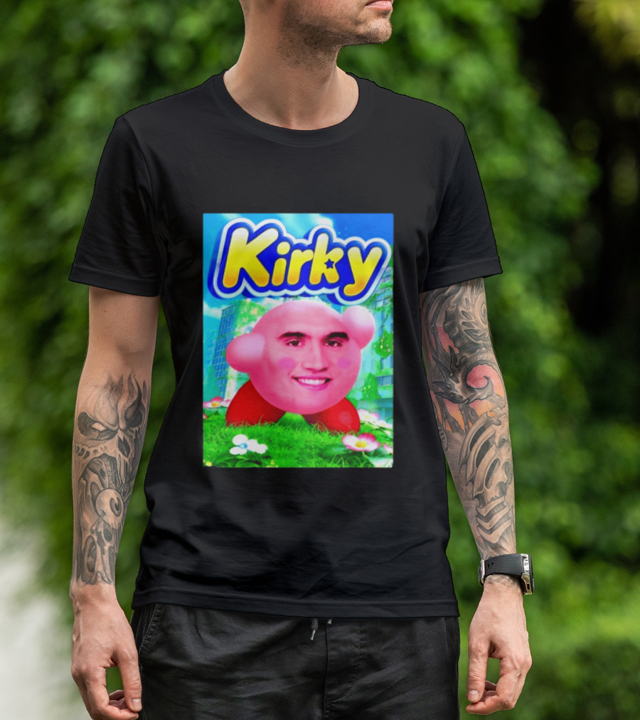 Kirky Charlie Kirk Kirby Meme T-Shirt