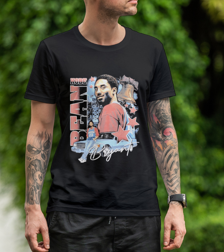 Kobe Bean Bryant Philadelphia Liberty Bell Vintage Style 23 Jersey Retro 76ers T-Shirt