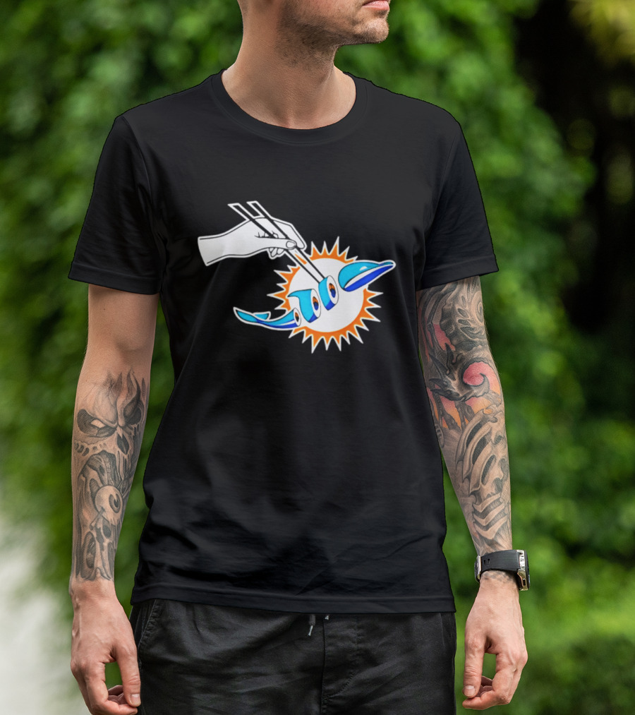 Maxx Crosby Las Vegas Raiders Sushi Miami Dolphin T-Shirt