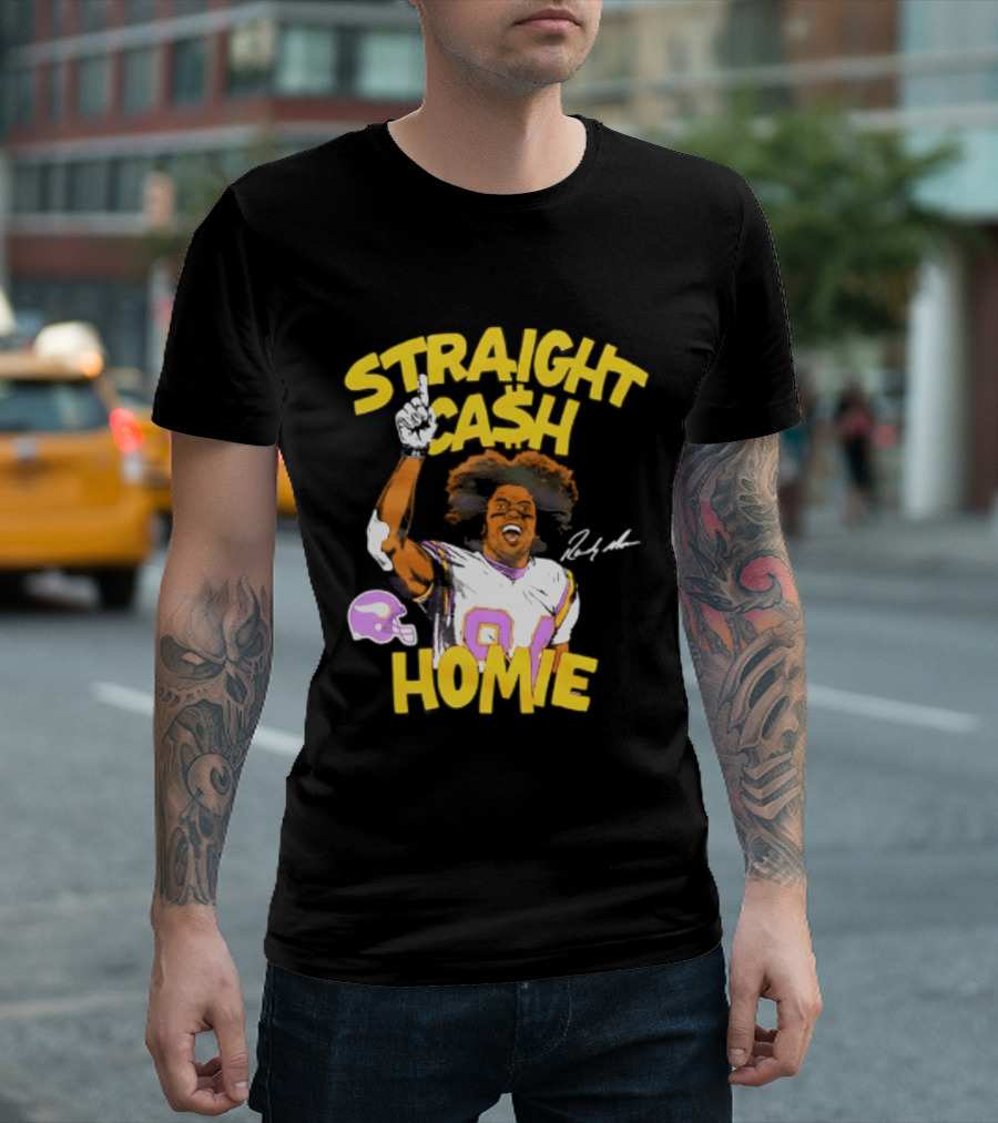 Minnesota Vikings Randy Moss Straight Cash Homie 84 T-Shirt