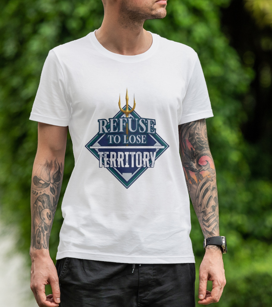 Seattle Seahawks Refuse To Lose Territory Trident T-Shirt