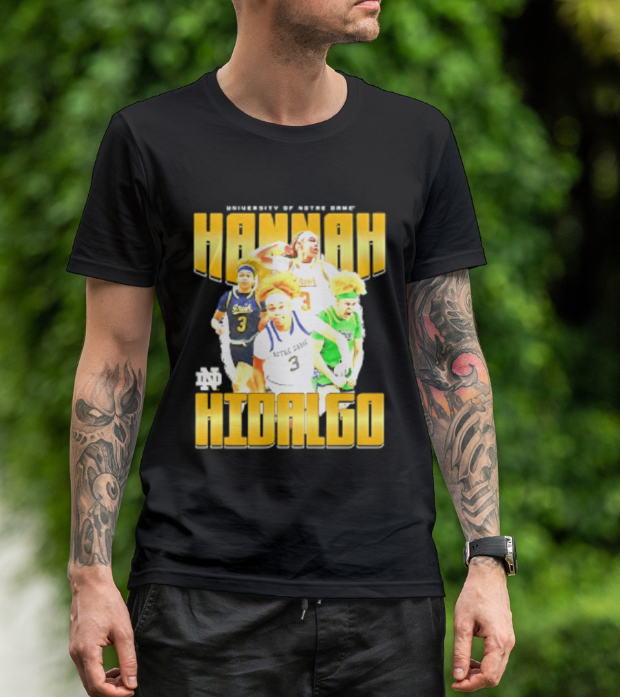 University Of Notre Dame Hannah Hidalgo Ncaa Women's Basketball T-Shirt