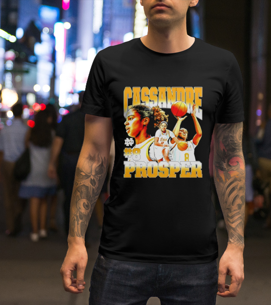 Cassandre Prosper 0 Notre Dame Women's Basketball 8 NCAA Player T-Shirt