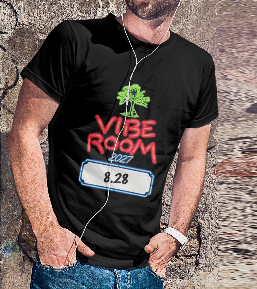 Kenny Chesney Vibe Room 8 28 2027 Tour Date Palm Tree T-Shirt