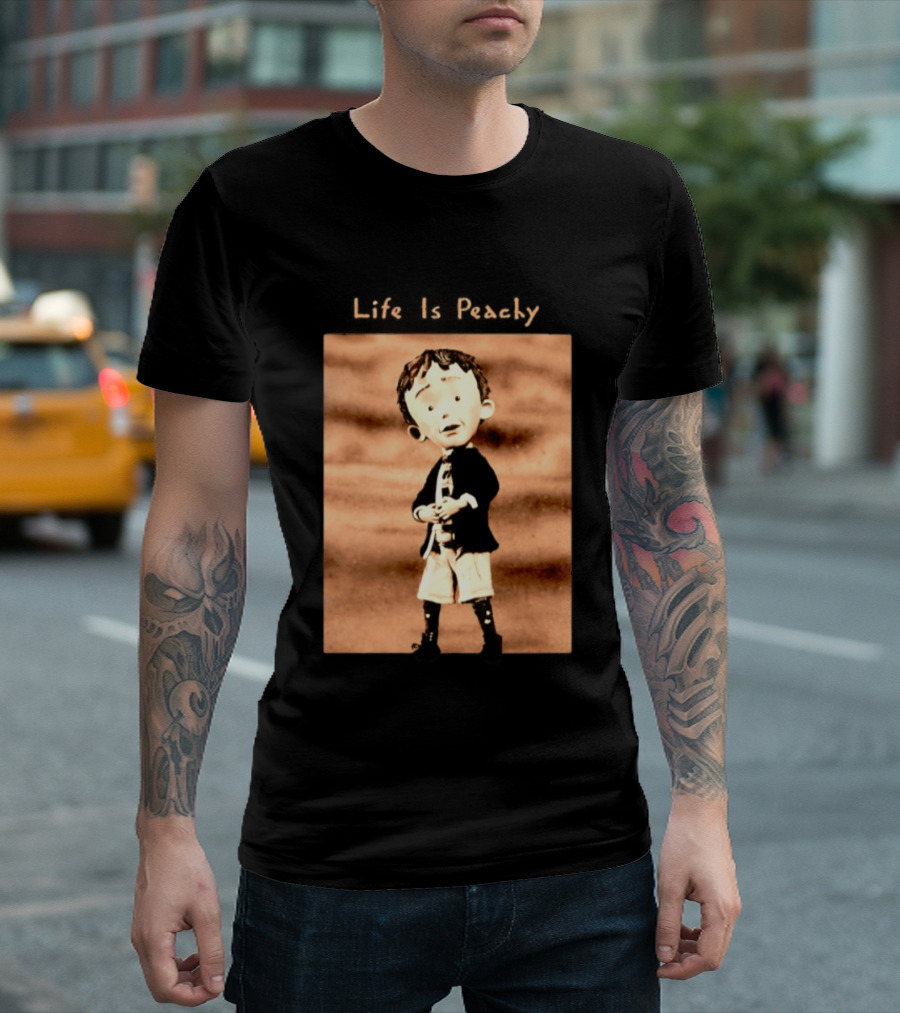 Life Is Peachy Korn Nu Metal Character Jonathan Davis T-Shirt