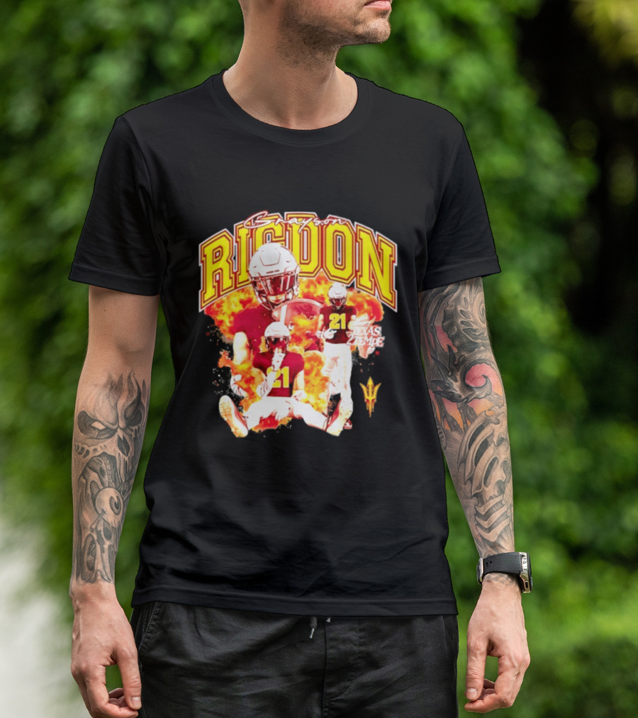 Grayson Rigdon 21 Arizona State Texas Tempe Football Player T-Shirt