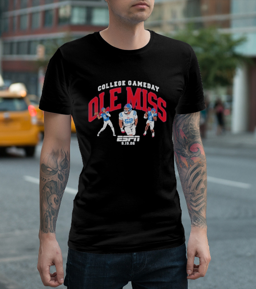 Ole Miss College Gameday Espn September 19 2026 T-Shirt