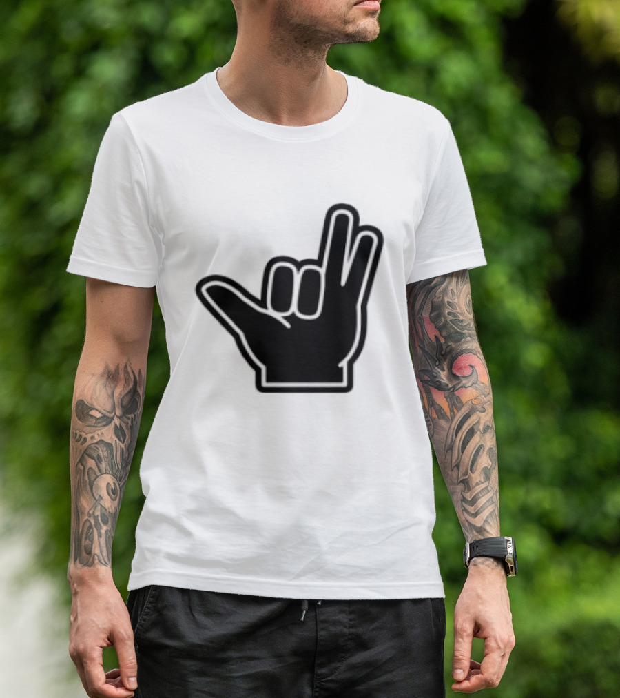 8Ro8 Store Hammajang Shaka Hand Sign Gesture T-Shirt