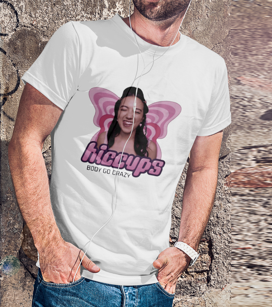 Hiccups Body Go Crazy Carly Pop Girlie FX Butterfly Wings T-Shirt