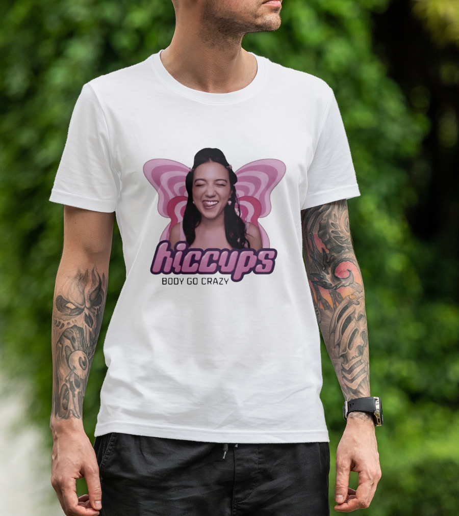 Hiccups Body Go Crazy Carly Pop Girlie FX Butterfly Wings T-Shirt