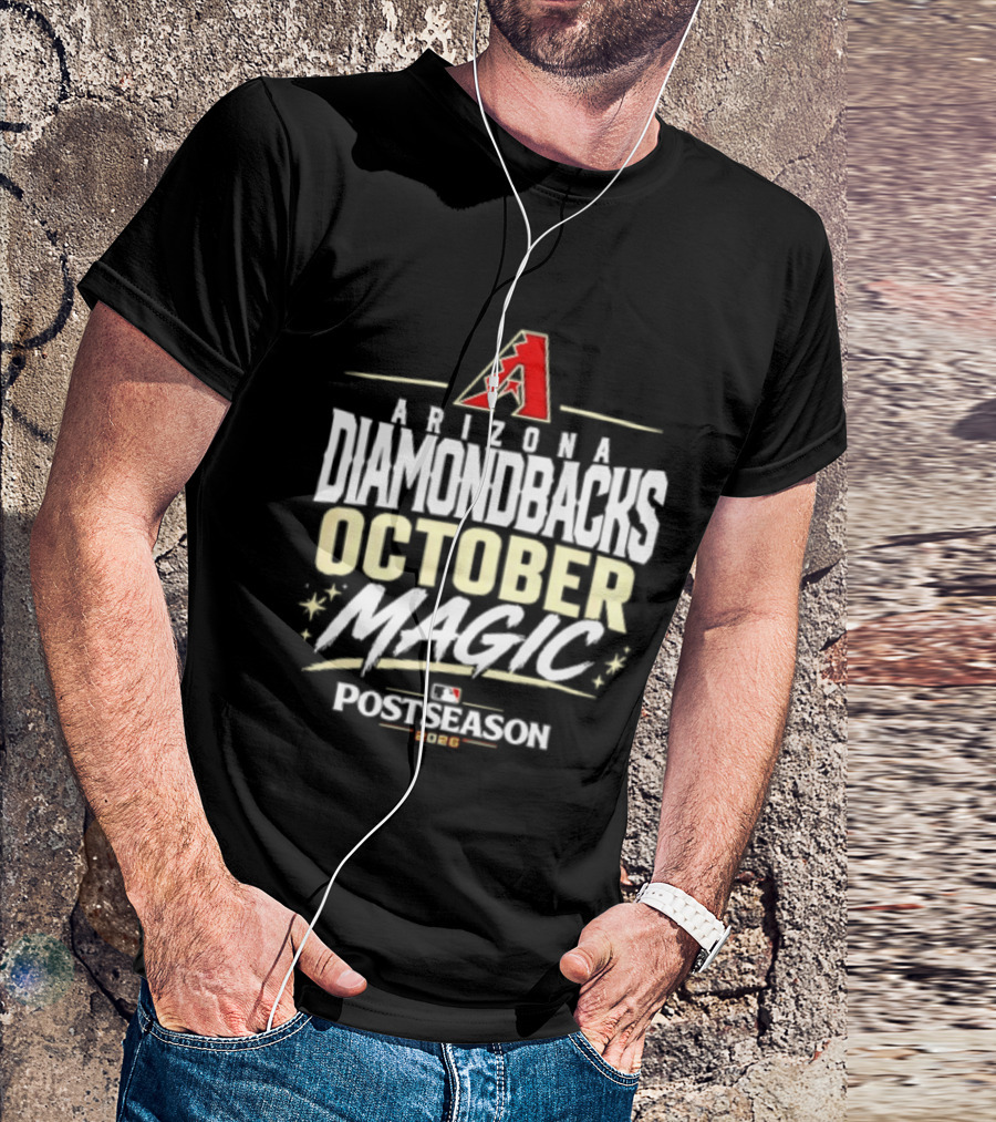 Arizona Diamondbacks October Magic 2026 MLB Postseason Celebration T-Shirt