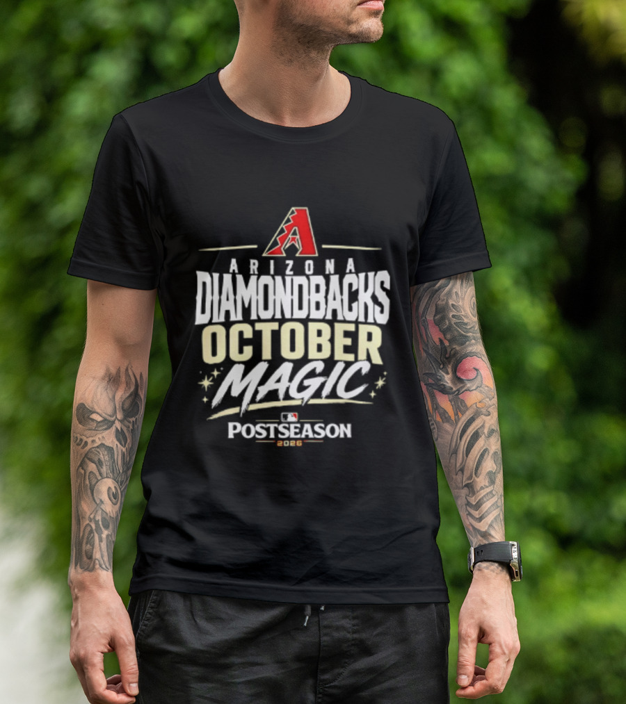 Arizona Diamondbacks October Magic 2026 MLB Postseason Celebration T-Shirt
