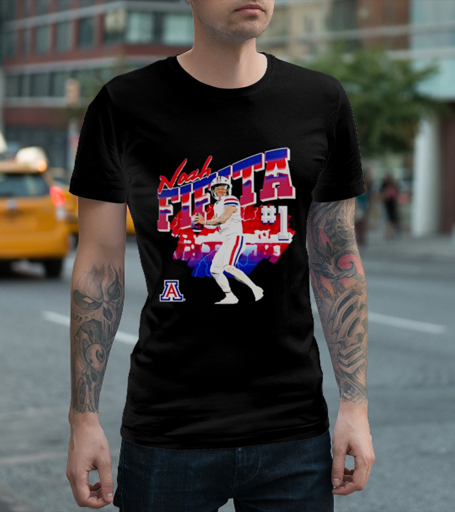 Noah Fifita Arizona Wildcats Number 1 Football Player T-Shirt