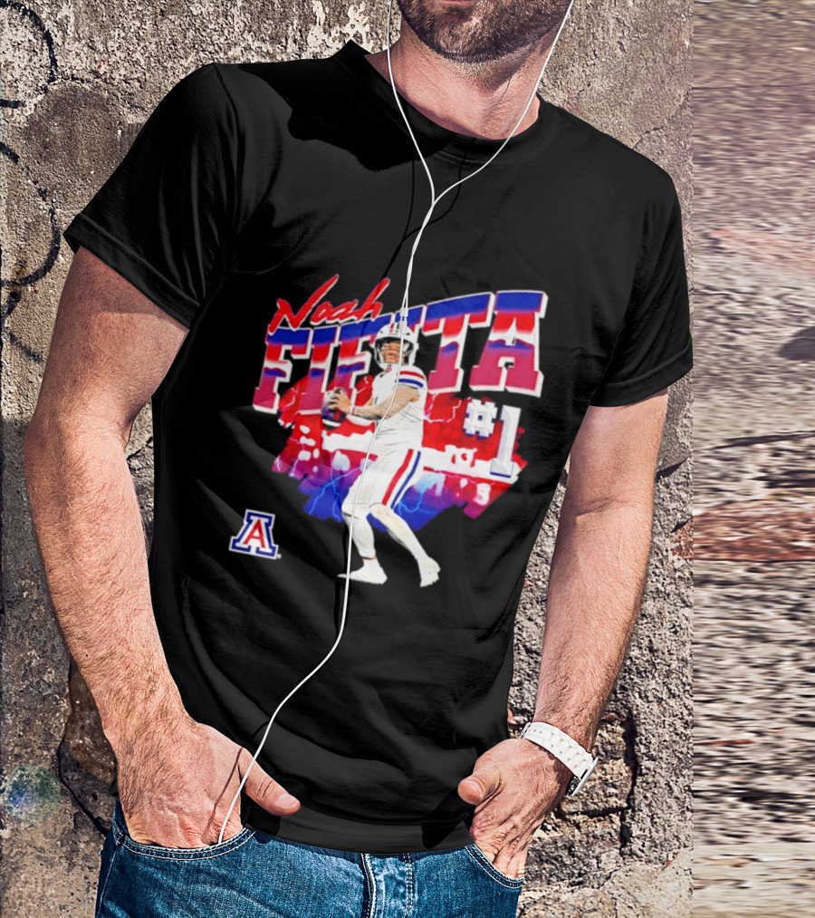 Noah Fifita Arizona Wildcats Number 1 Football Player T-Shirt