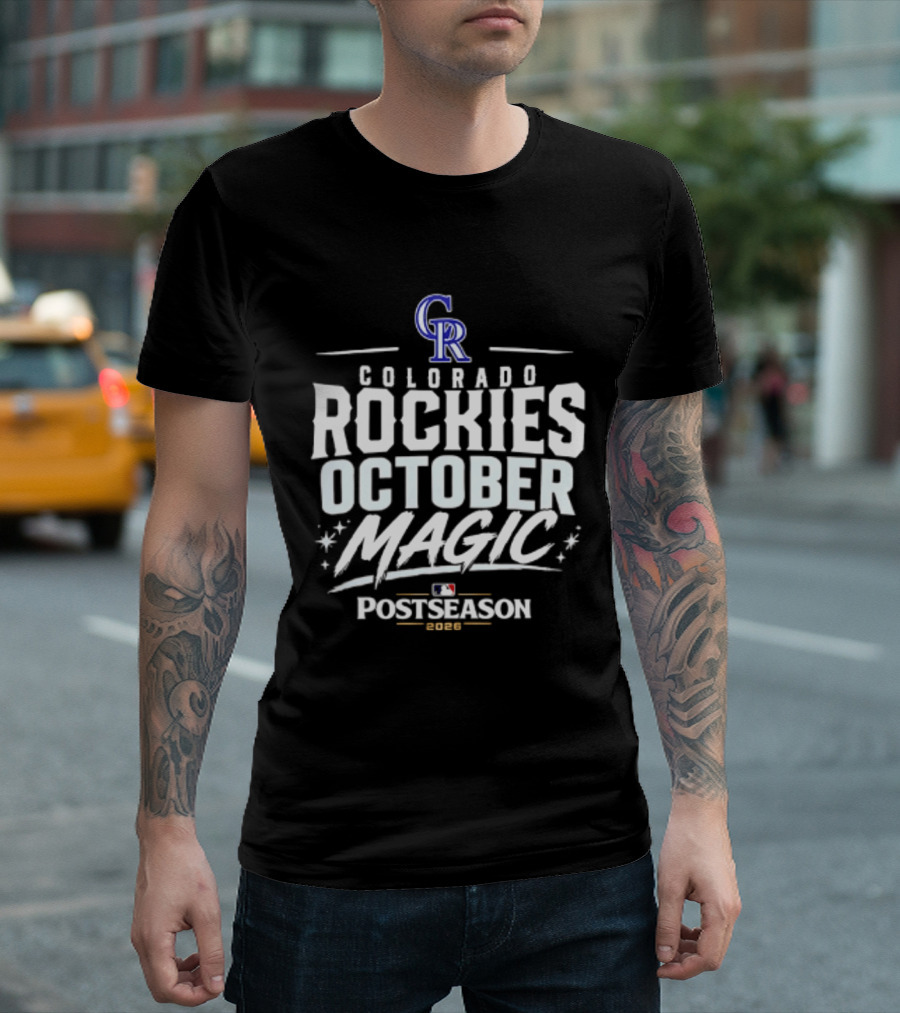 Colorado Rockies October Magic 2026 MLB Postseason Celebration T-Shirt