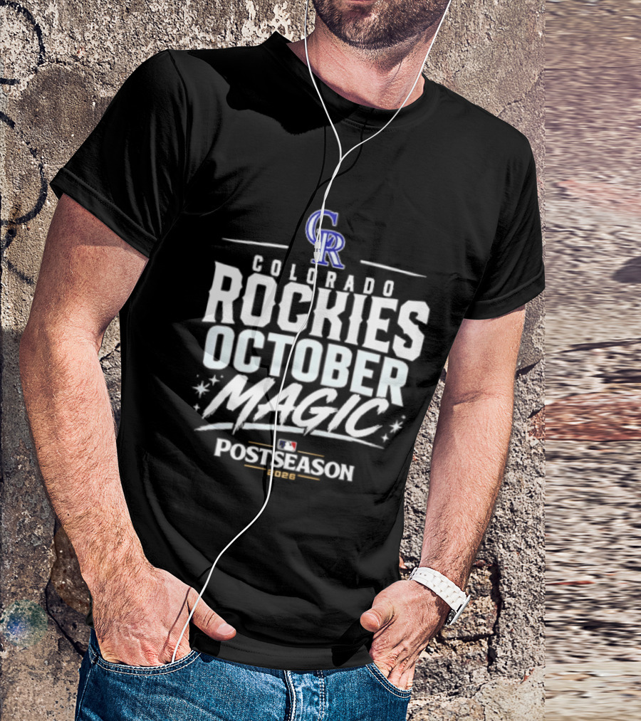 Colorado Rockies October Magic 2026 MLB Postseason Celebration T-Shirt