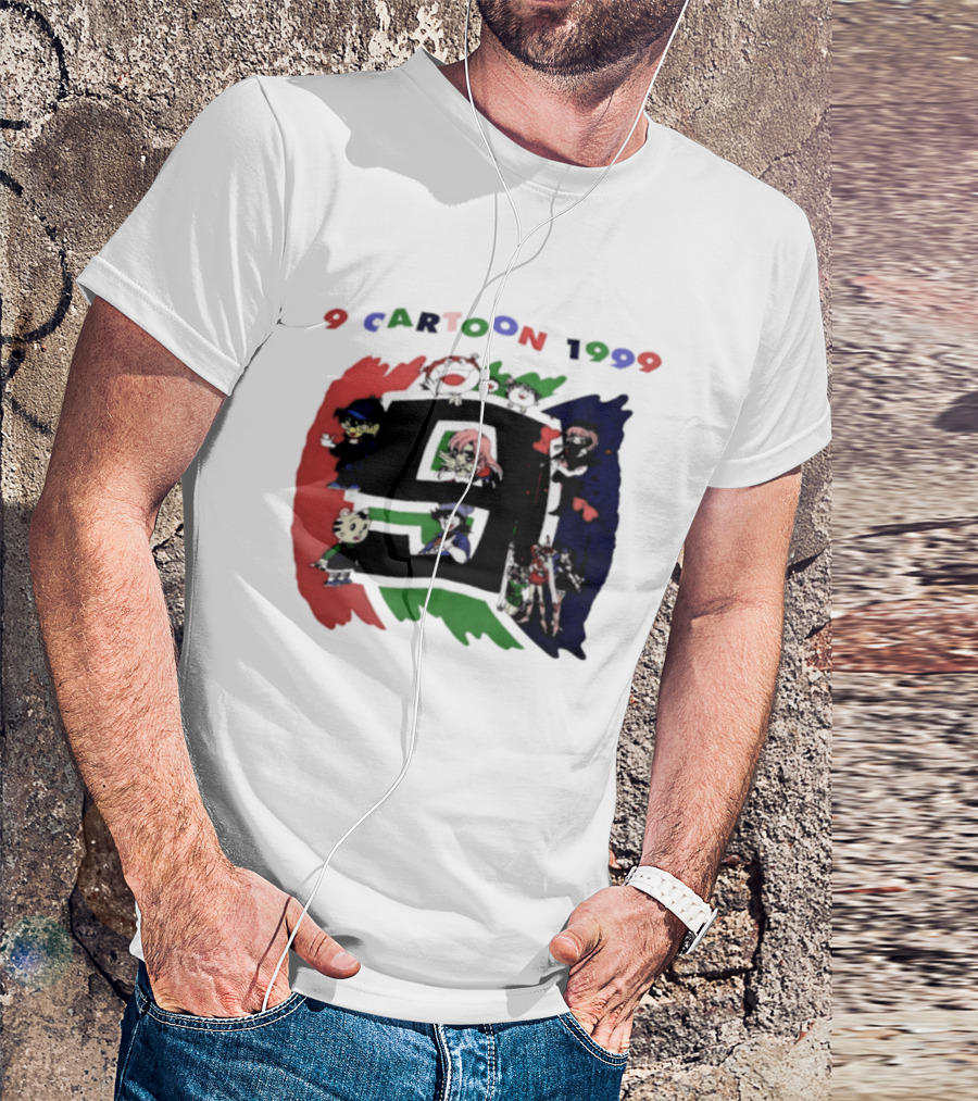 9 Cartoon 1999 Anime Characters Nostalgia T-Shirt
