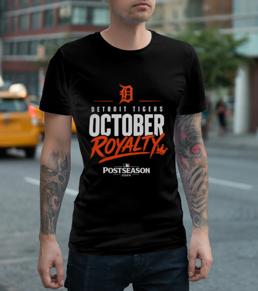 Detroit Tigers October Royalty 2026 MLB Postseason T-Shirt