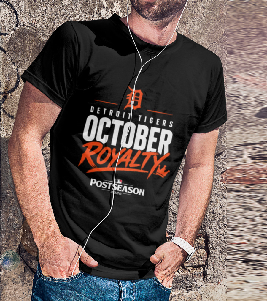 Detroit Tigers October Royalty 2026 MLB Postseason T-Shirt