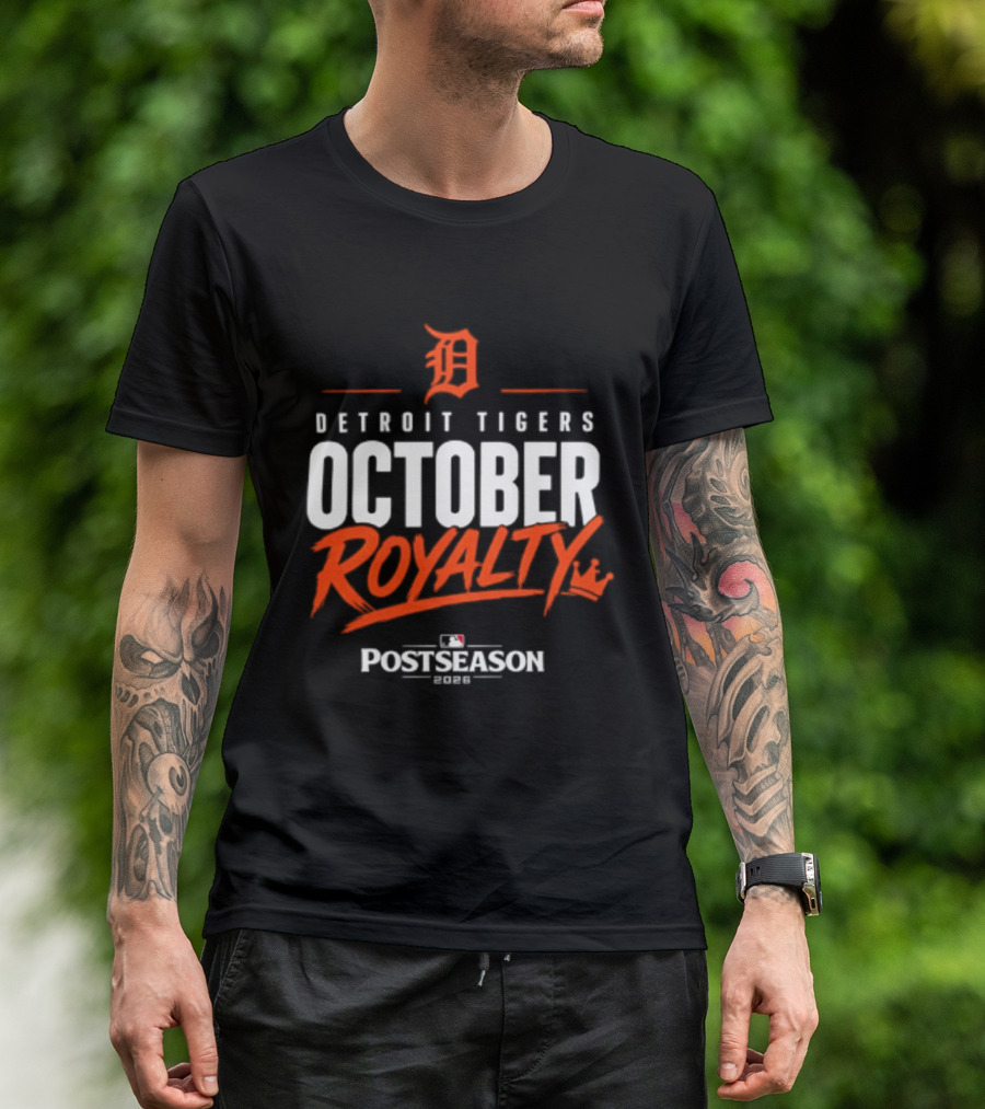 Detroit Tigers October Royalty 2026 MLB Postseason T-Shirt