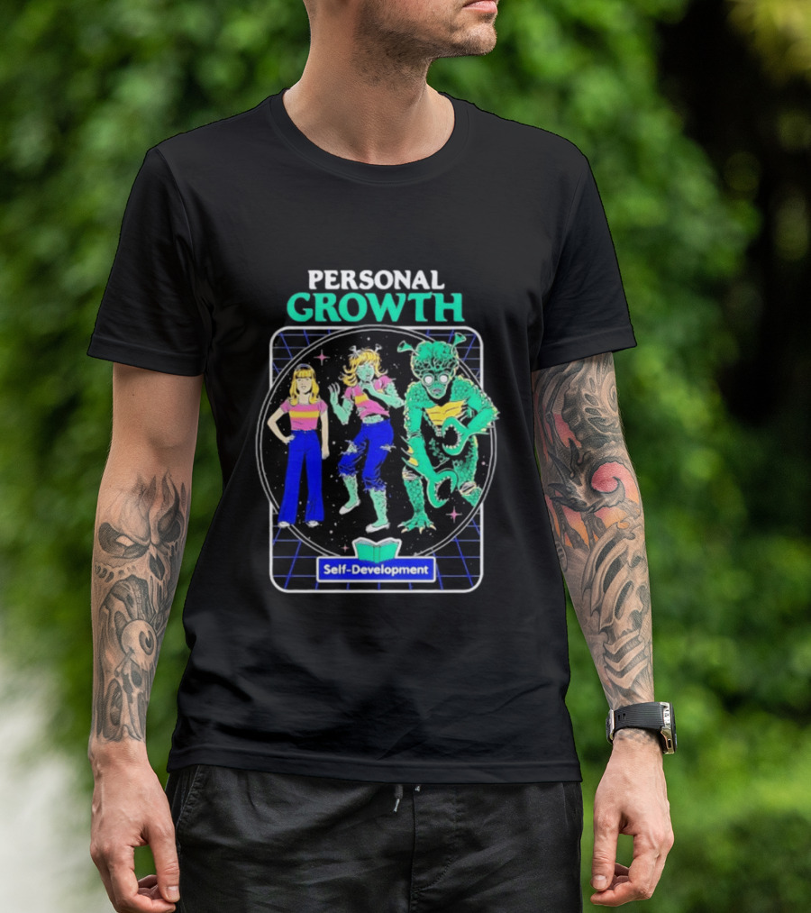 Personal Growth Self Development Alien Transformation Steven Rhodes T-Shirt