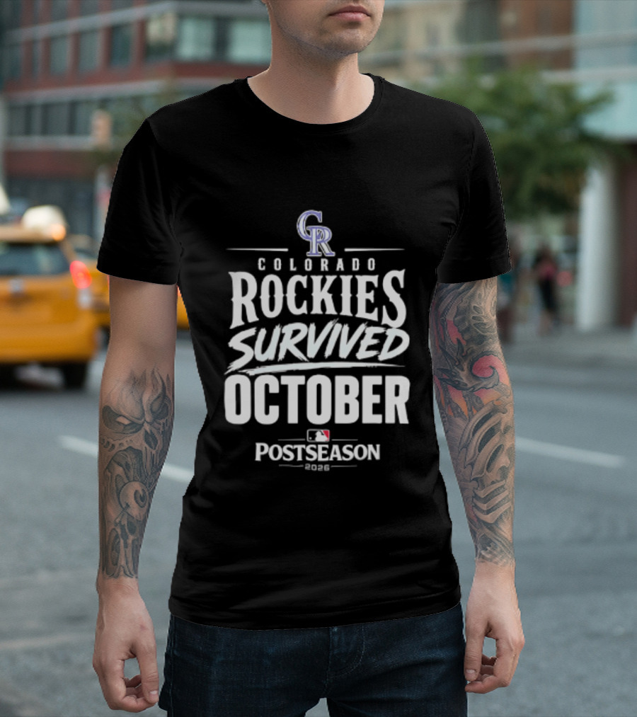 Colorado Rockies Survived October Postseason 2026 MLB T-Shirt