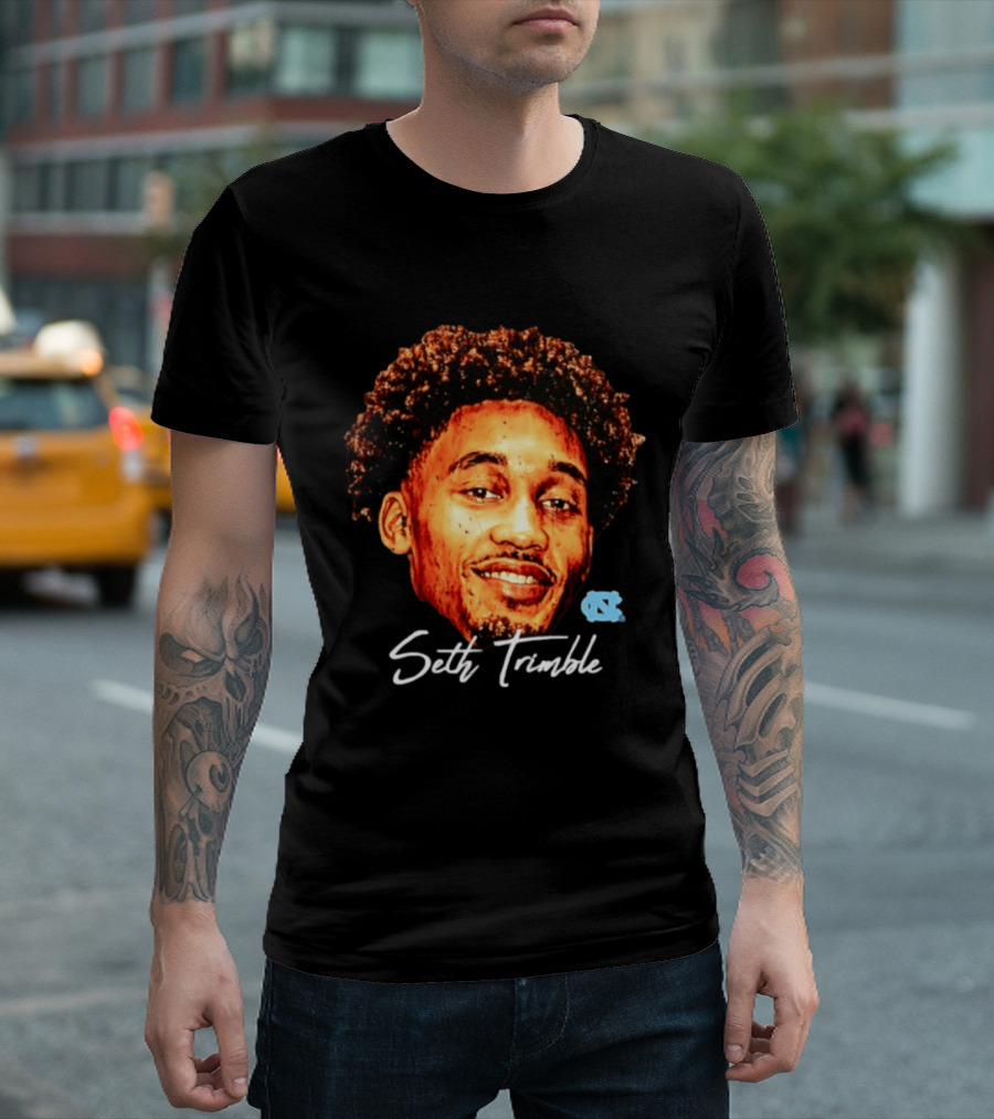 Seth Trimble North Carolina Tar Heels NCAA Men's Basketball T-Shirt