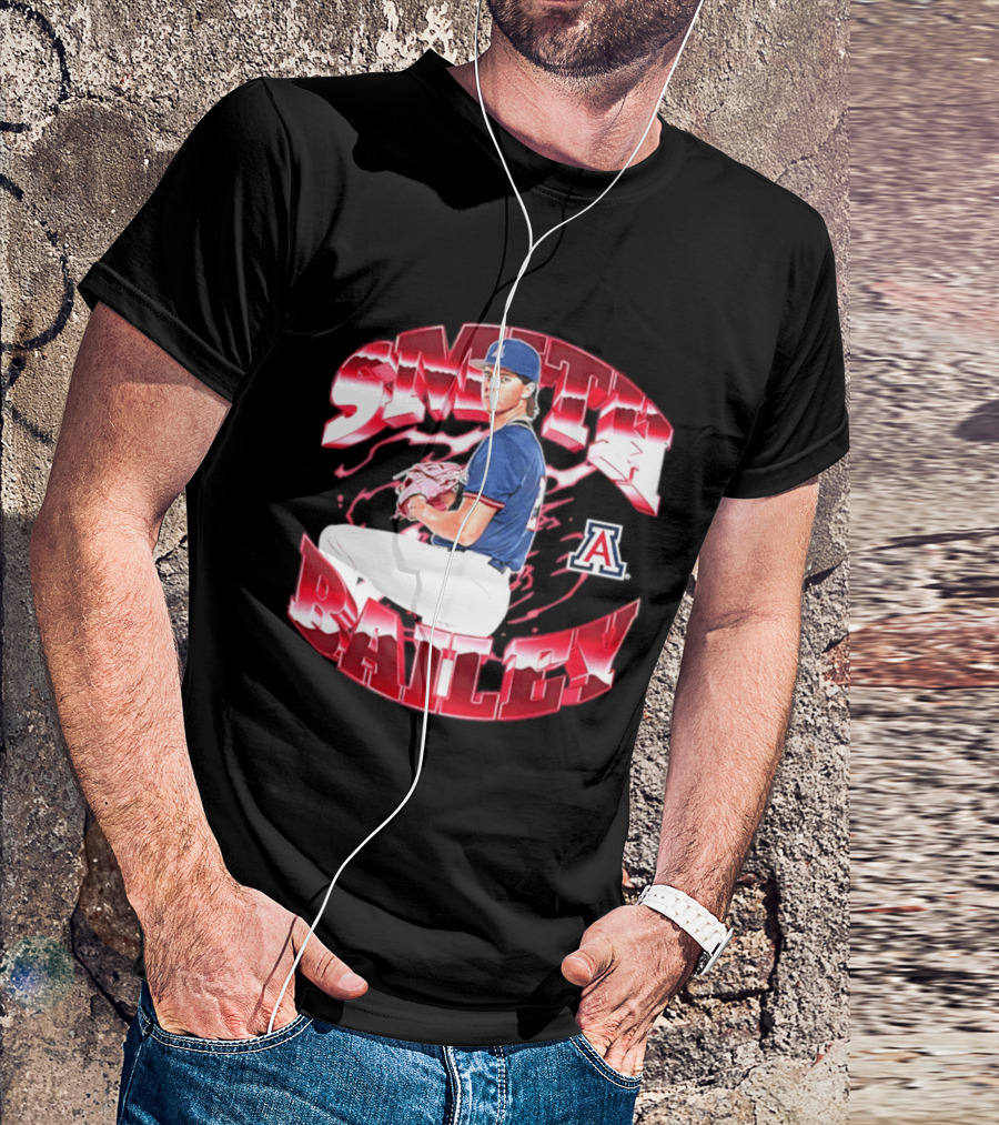 Smith Bailey 2 Arizona Wildcats NCAA Baseball T-Shirt