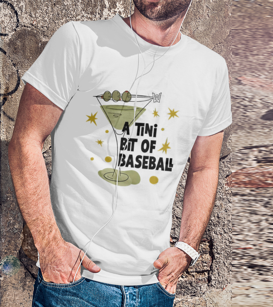 WooSox 2026 A Tini Bit Of Baseball Martini Olives Stars T-Shirt