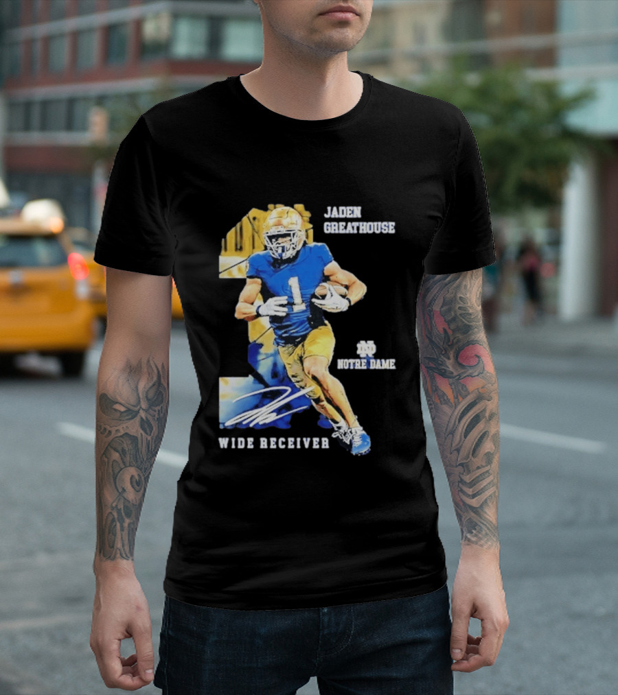 Jaden Greathouse 1 Notre Dame Wide Receiver Football Player T-Shirt