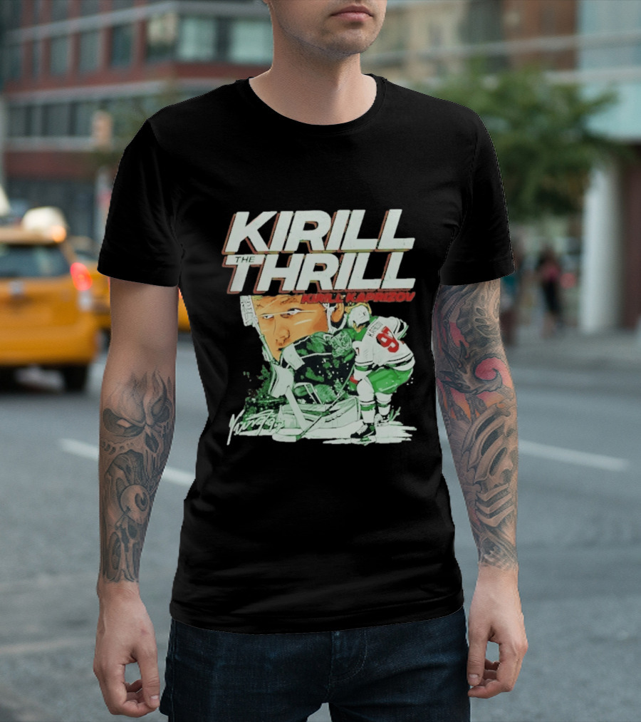 Kirill Kaprizov The Thrill Minnesota Wild Hockey Player Krill T-Shirt