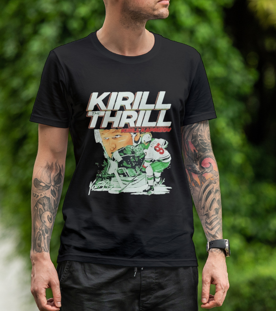 Kirill Kaprizov The Thrill Minnesota Wild Hockey Player Krill T-Shirt