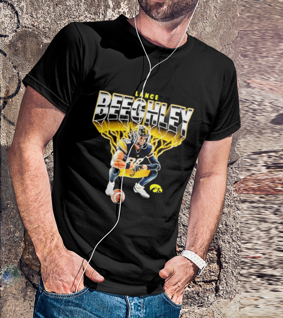 Lance Beeghley Iowa Hawkeyes Football Player Dynamic Sports T-Shirt