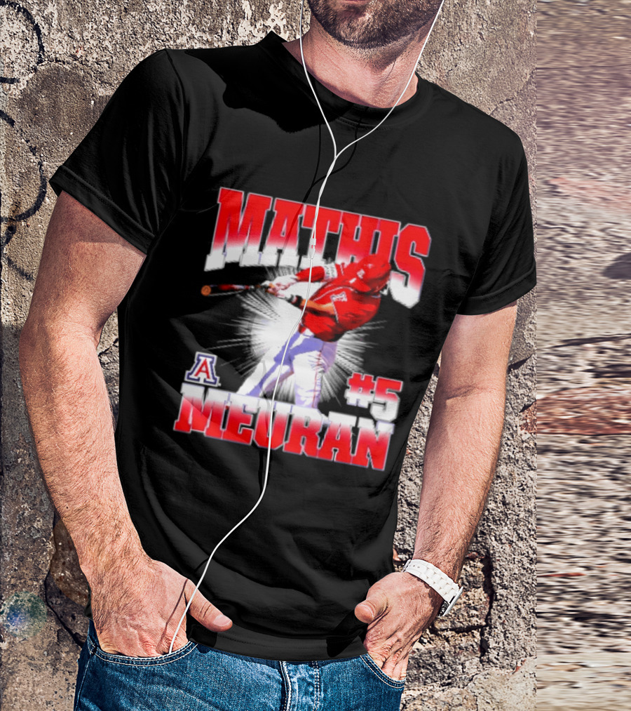 Mathis Meurant #5 Arizona Wildcats NCAA Baseball Player T-Shirt