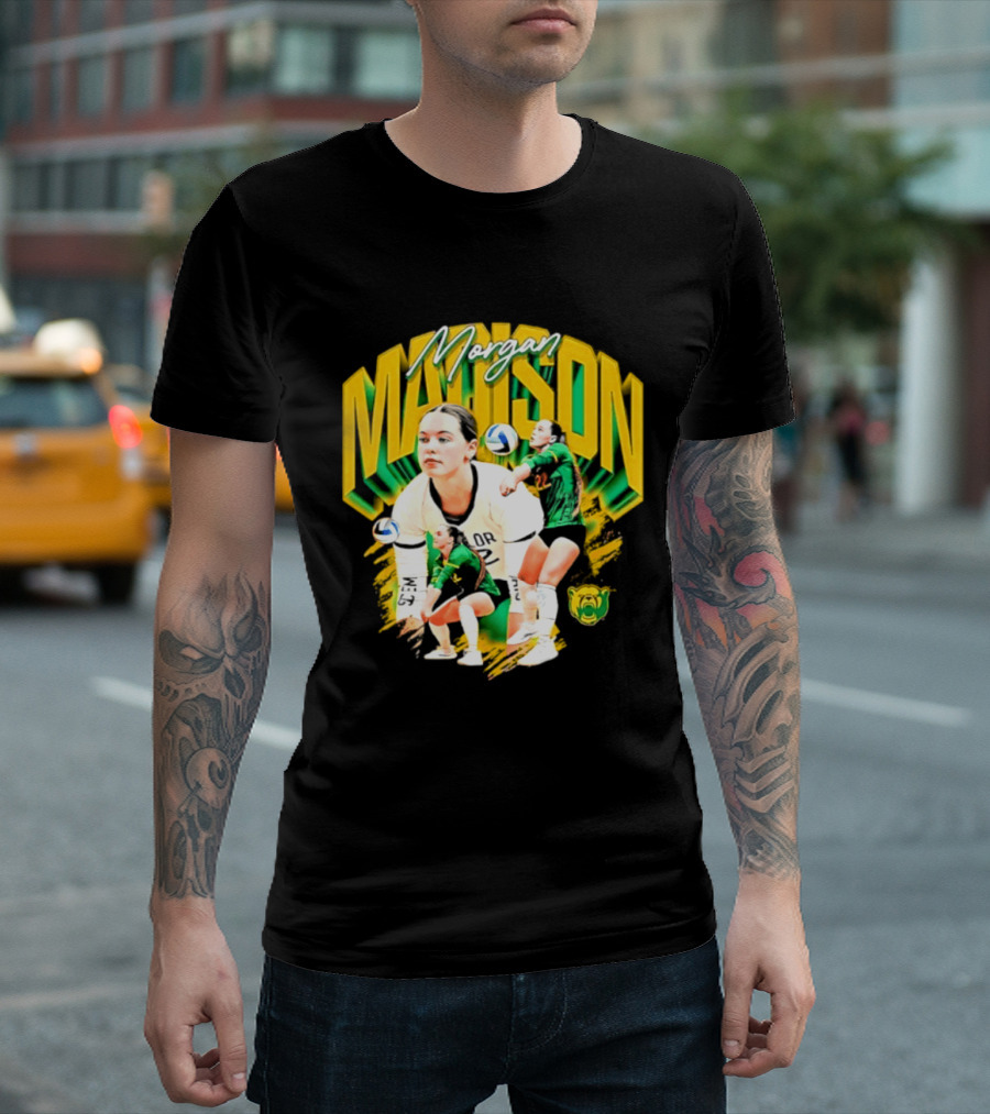 Morgan Madison Baylor Bears Volleyball NCAA Player Action And Team Spirit T-Shirt