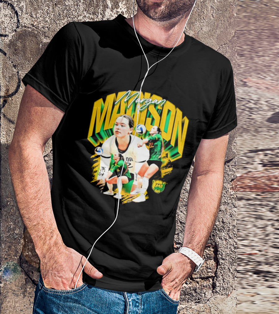 Morgan Madison Baylor Bears Volleyball NCAA Player Action And Team Spirit T-Shirt