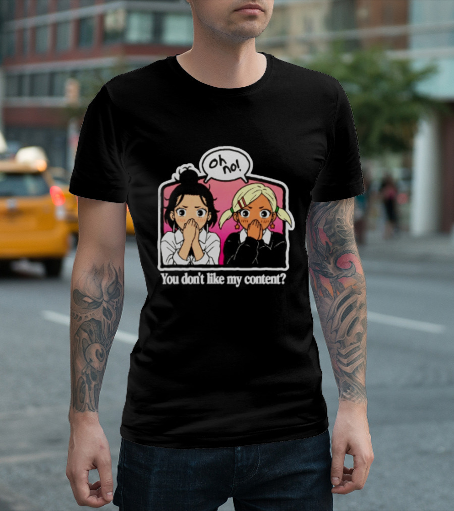 Oh No Muko And Miko Dandadan You Don't Like My Content Anime T-Shirt