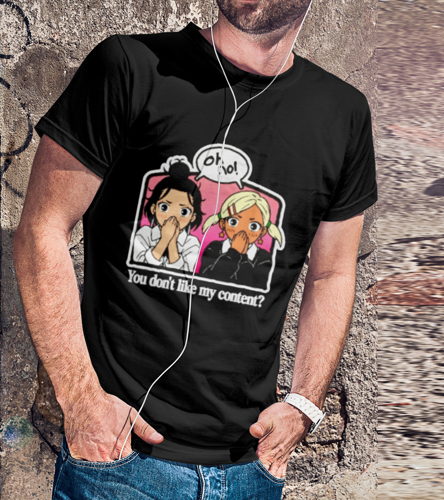 Oh No Muko And Miko Dandadan You Don't Like My Content Anime T-Shirt