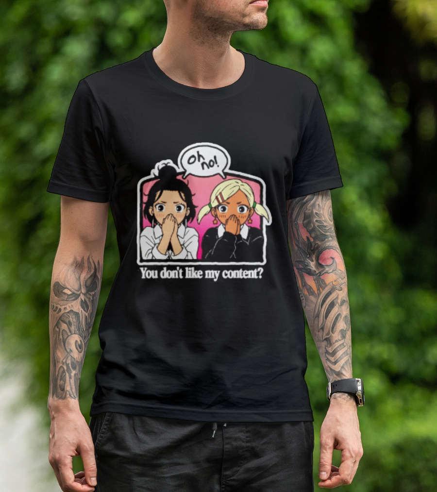 Oh No Muko And Miko Dandadan You Don't Like My Content Anime T-Shirt