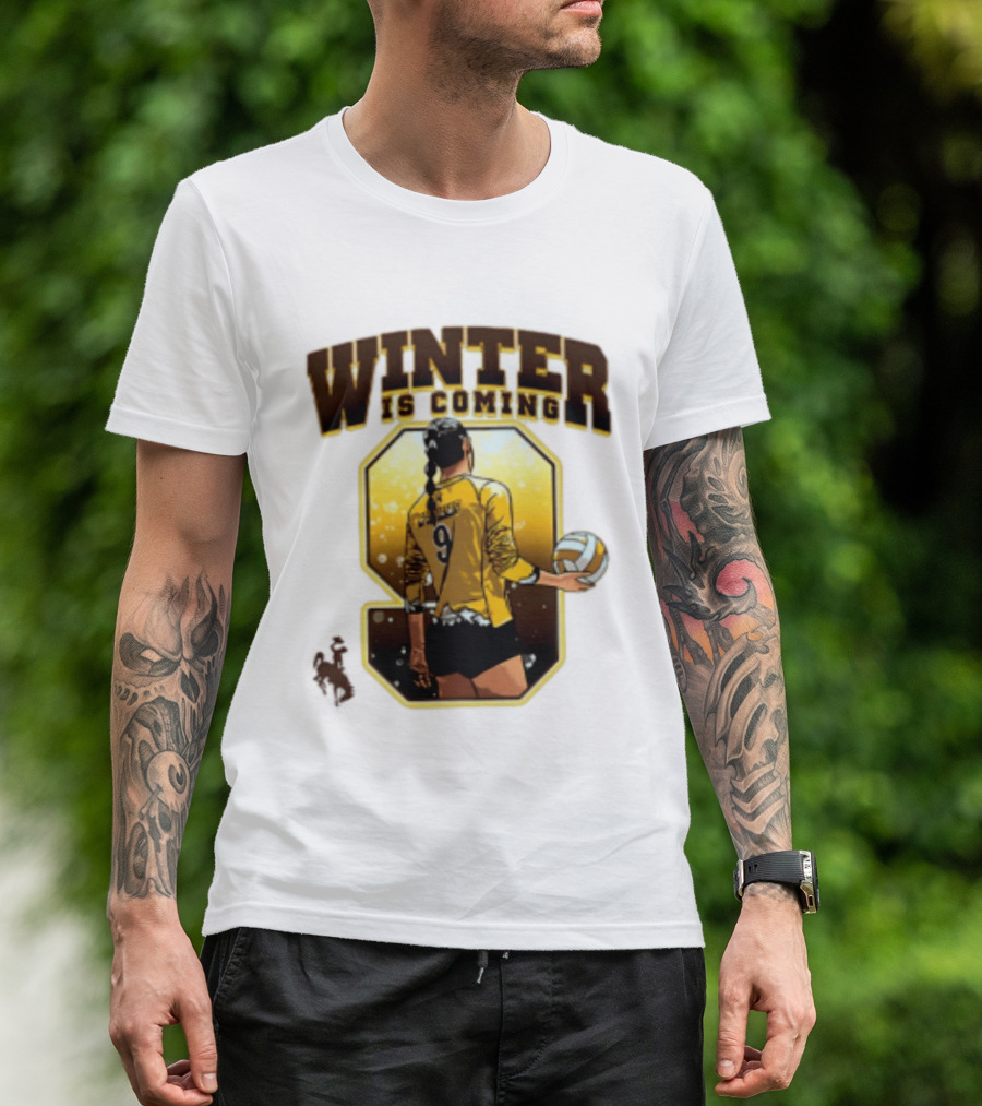 Emma Winter 9 Is Coming Wyoming Cowboys NCAA Women's Volleyball T-Shirt