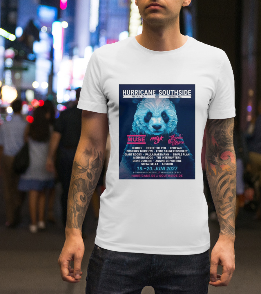 Hurricane Southside Festival 2027 Muse MGK Phoebe Bridgers Ikkimel June 18 20 Eichenring Scheessel Neuhause Ob Eck T-Shirt