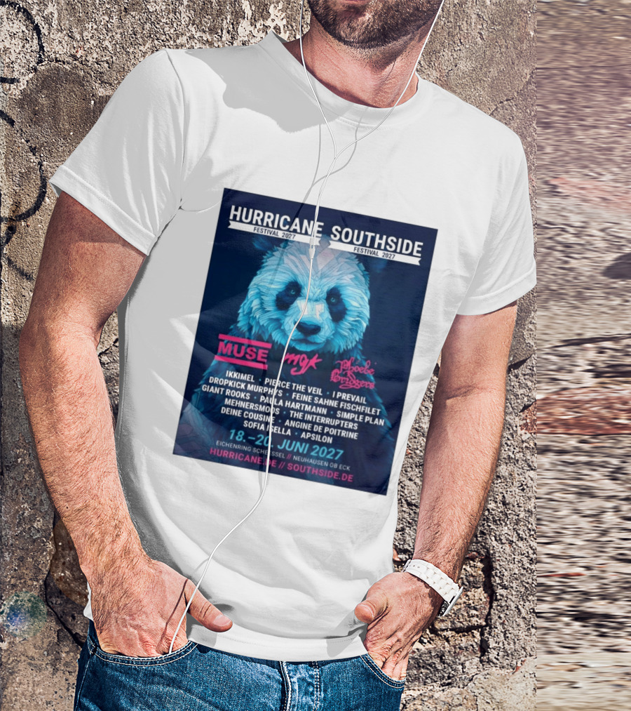 Hurricane Southside Festival 2027 Muse MGK Phoebe Bridgers Ikkimel June 18 20 Eichenring Scheessel Neuhause Ob Eck T-Shirt
