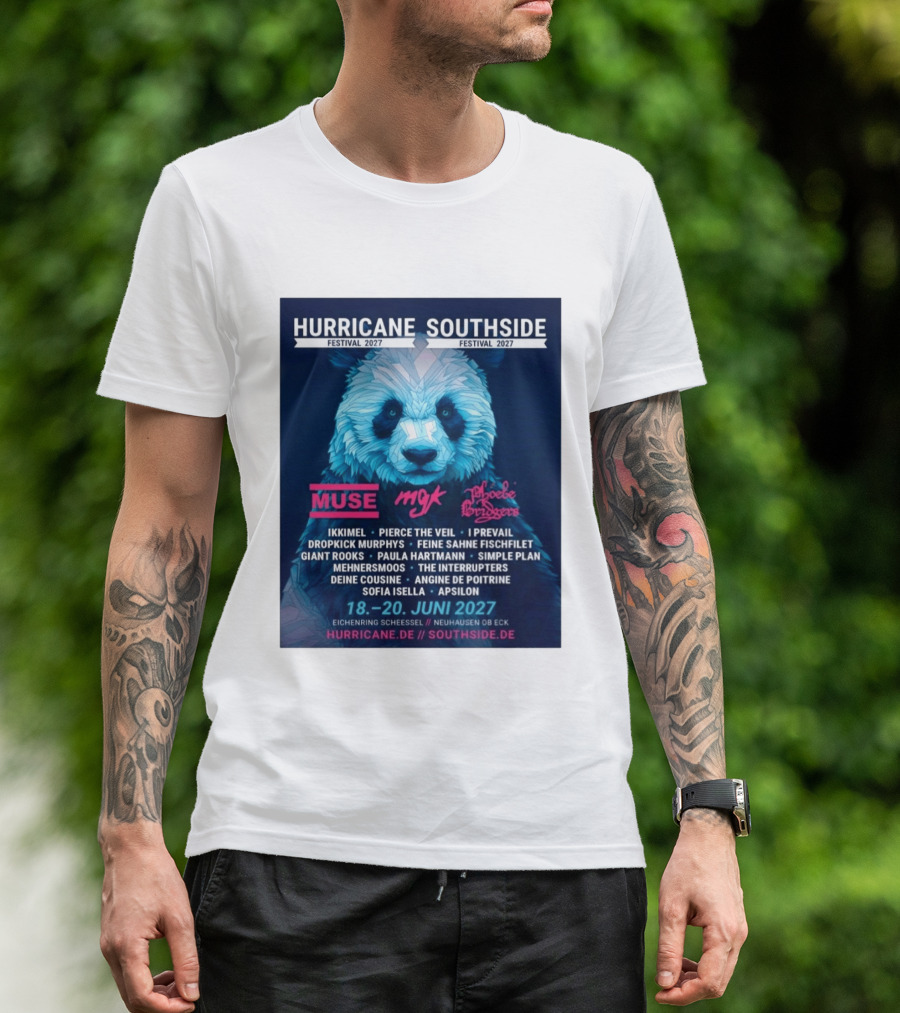 Hurricane Southside Festival 2027 Muse MGK Phoebe Bridgers Ikkimel June 18 20 Eichenring Scheessel Neuhause Ob Eck T-Shirt