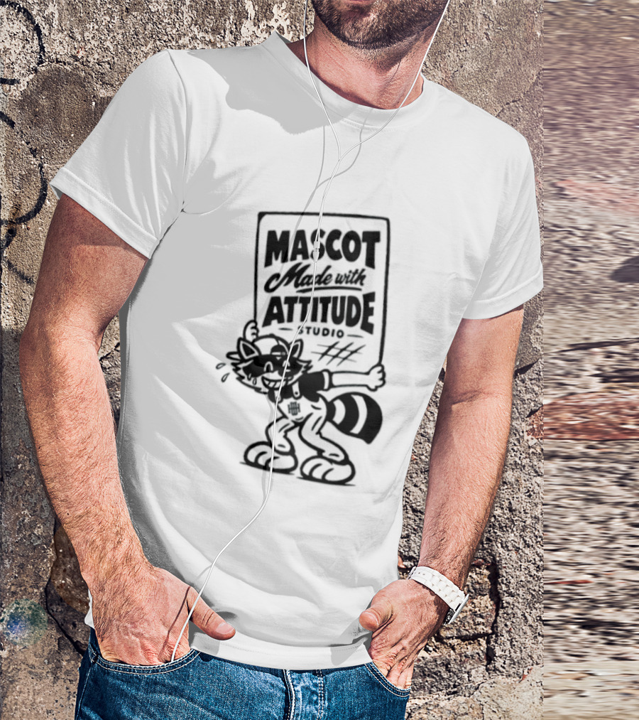 Mascot Made With Attitude Raccoon T-Shirt
