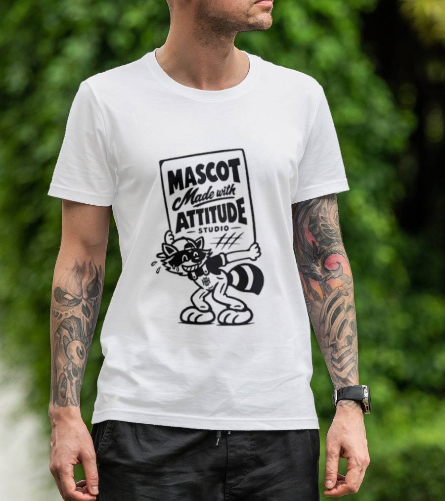 Mascot Made With Attitude Raccoon T-Shirt