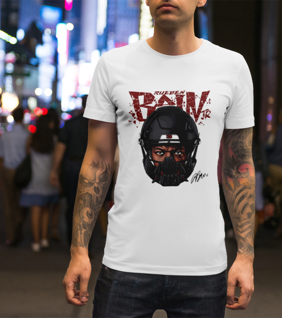 Rueben Bain Jr. Big Head Mask Tampa Bay Buccaneers T-Shirt
