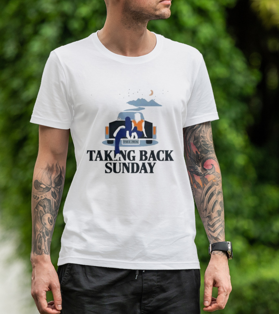 Taking Back Sunday Fall 2026 Tour Classic Car Scene T-Shirt