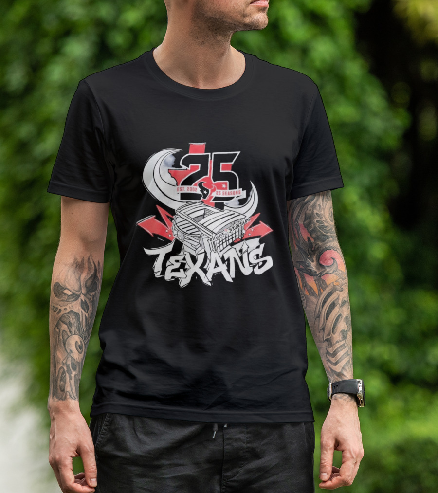 Texans 2026 Est. 2002 25 Seasons Anniversary T-Shirt