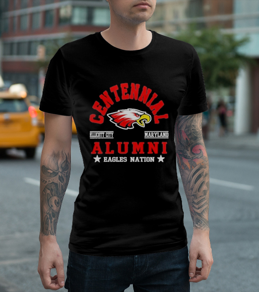 Centennial Alumni Ellicott City Maryland Eagles Nation T-Shirt