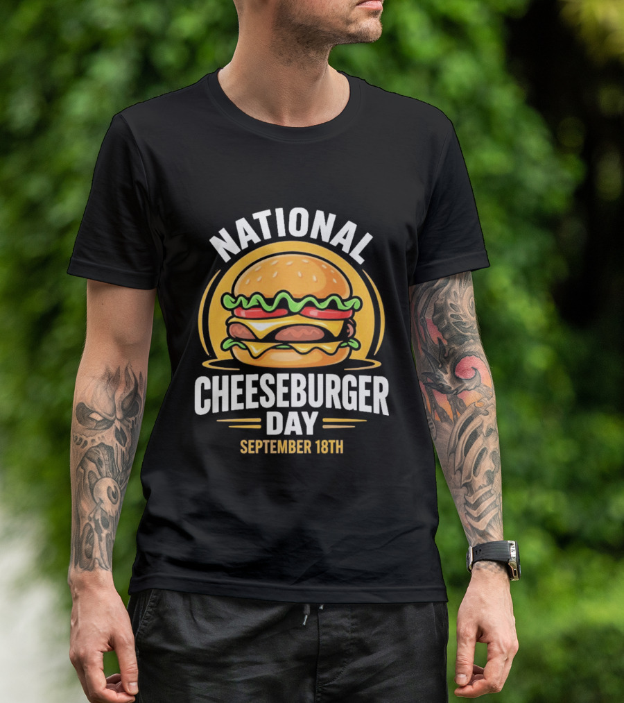 National Cheeseburger Day September 18th Celebration 2026 T-Shirt